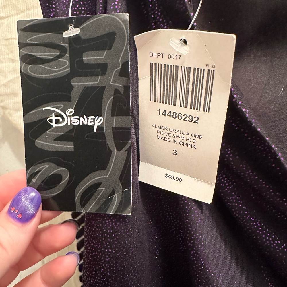 BNWT Disney Ursula bathing suit